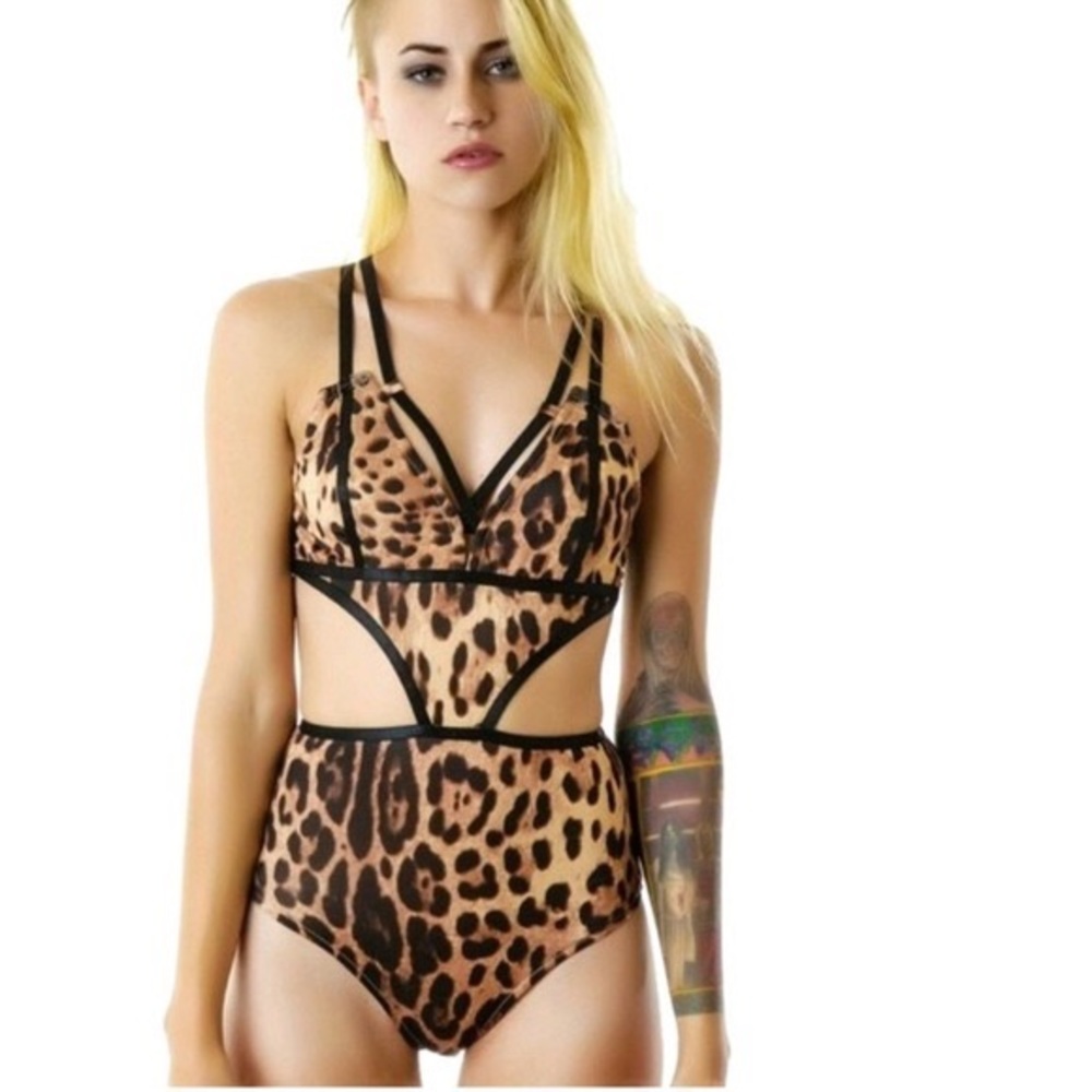 UNIF Leopard Swimsuit One Piece